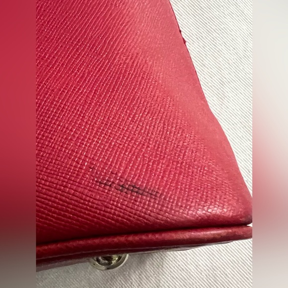 Metro City Crossbody Handbag Red Leather Satchel Purse Tote Bowler Bag Gift - Picture 7 of 10